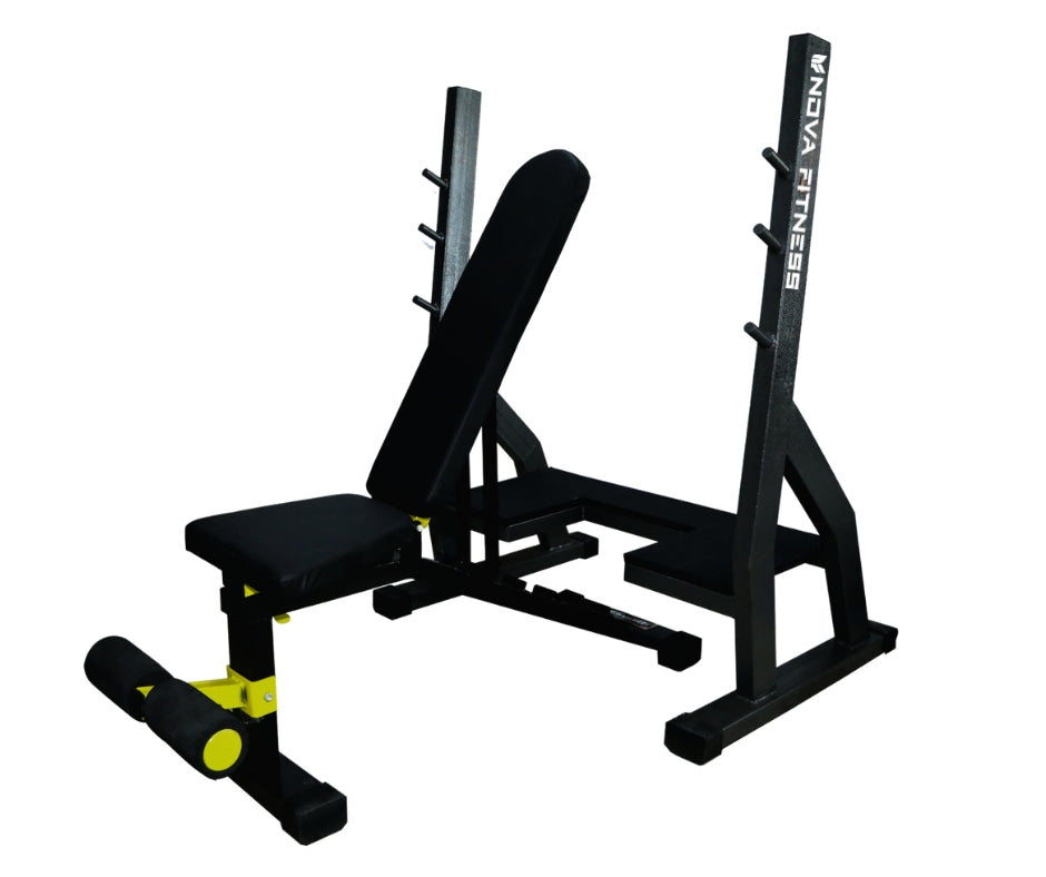 Mi Nk- 6s Olympic Adjustable Bench with Stand Combo