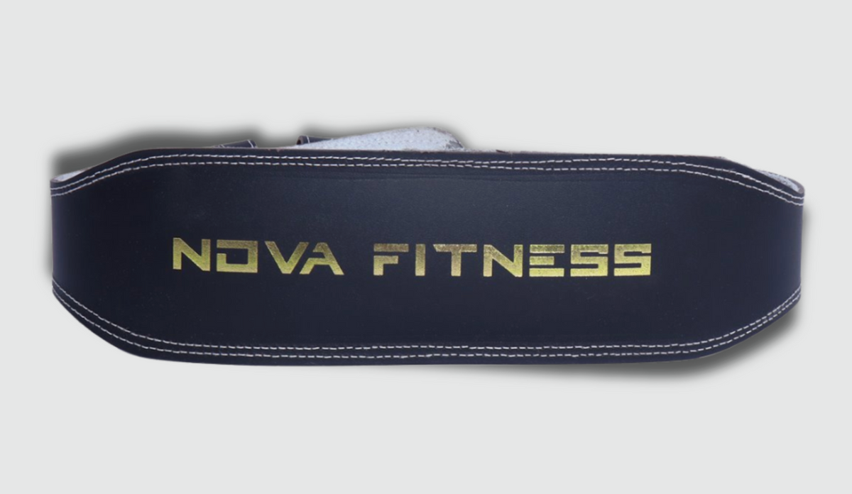 Novafit Leather Gym Belt Gold NF-I-956